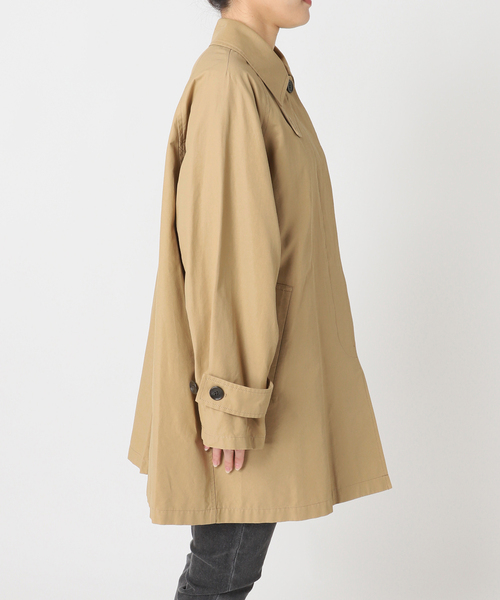 JOURNAL STANDARD relume（ジャーナルスタンダード　レリューム）の「《追加》［26SS新作］コットンナイロンAラインステンコート（ステンカラーコート・レディース・ベージュ・FREE）」の11枚目の写真