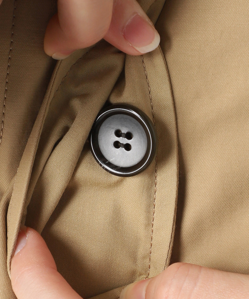 JOURNAL STANDARD relume（ジャーナルスタンダード　レリューム）の「《追加》［26SS新作］コットンナイロンAラインステンコート（ステンカラーコート・レディース・ベージュ・FREE）」の16枚目の写真