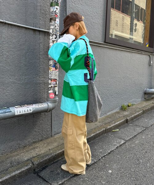 SOUNDSGOOOOD（サウンズグッド）の「【SOUNDS GOOOOD】ダメージデニムショルダーバッグ（ショルダーバッグ・レディース・グリーン/ネイビー・ONE SIZE）」の15枚目の写真