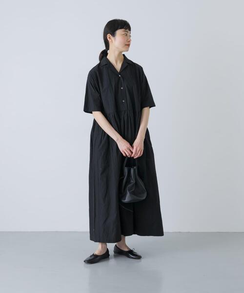 かぐれ（カグレ）の「オープンカラーシャツワンピース（ワンピース