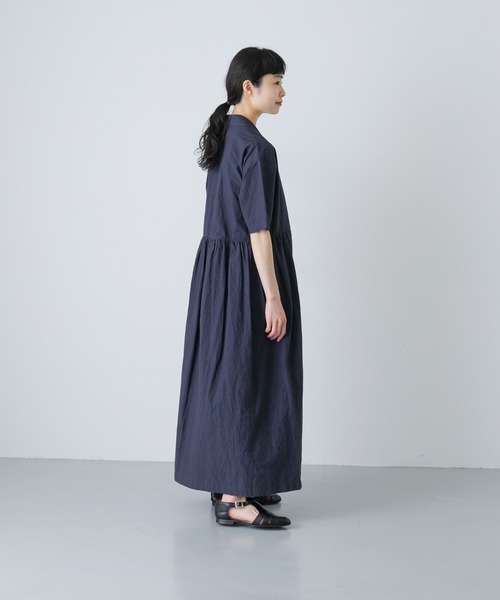 かぐれ（カグレ）の「オープンカラーシャツワンピース（ワンピース・レディース・ネイビー/ブラック・FREE）」の12枚目の写真