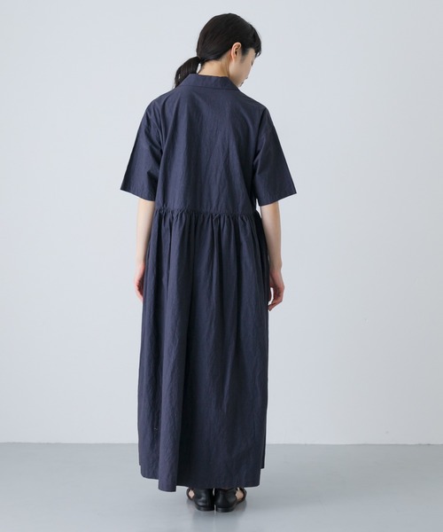 かぐれ（カグレ）の「オープンカラーシャツワンピース（ワンピース・レディース・ネイビー/ブラック・FREE）」の18枚目の写真