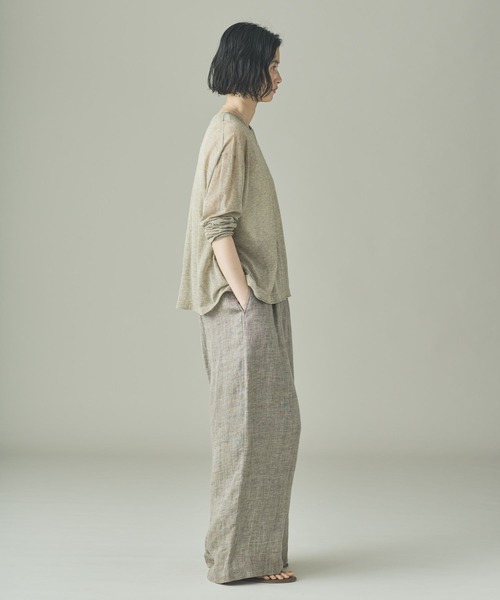 Curensology（カレンソロジー）の「Curensology(カレンソロジー)/シアーリラックスニットプルオーバー（ニット/セーター・レディース・ベージュ/ブラック/グレー・FREE）」の10枚目の写真