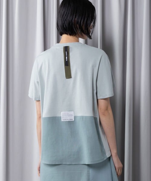 MARECHAL TERRE（マルシャルテル）の「ペプラムトップス（Tシャツ/カットソー・レディース・ホワイト/ライトベージュ/ブラック/セージグリーン・MEDIUM）」の6枚目の写真