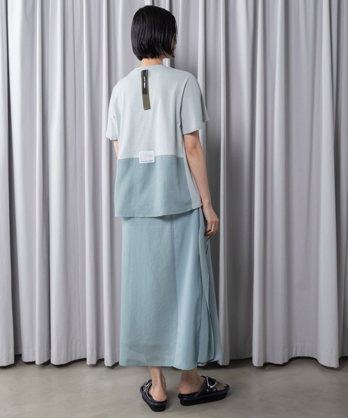 MARECHAL TERRE（マルシャルテル）の「ペプラムトップス（Tシャツ/カットソー・レディース・ホワイト/ライトベージュ/ブラック/セージグリーン・MEDIUM）」の7枚目の写真