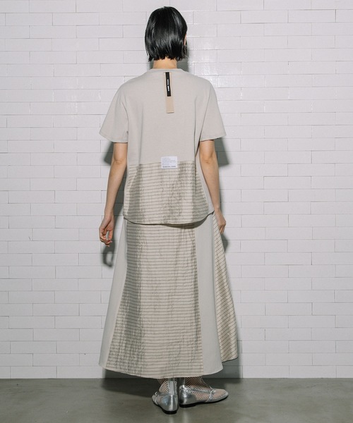 MARECHAL TERRE（マルシャルテル）の「ペプラムトップス（Tシャツ/カットソー・レディース・ホワイト/ライトベージュ/ブラック/セージグリーン・MEDIUM）」の13枚目の写真