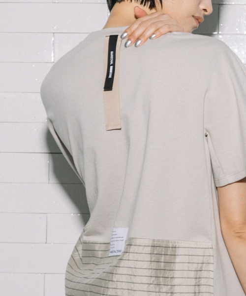 MARECHAL TERRE（マルシャルテル）の「ペプラムトップス（Tシャツ/カットソー・レディース・ホワイト/ライトベージュ/ブラック/セージグリーン・MEDIUM）」の16枚目の写真