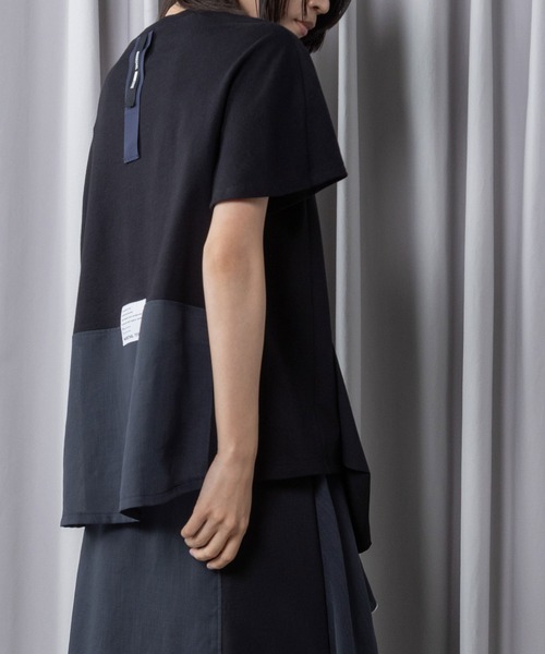 MARECHAL TERRE（マルシャルテル）の「ペプラムトップス（Tシャツ/カットソー・レディース・ホワイト/ライトベージュ/ブラック/セージグリーン・MEDIUM）」の18枚目の写真