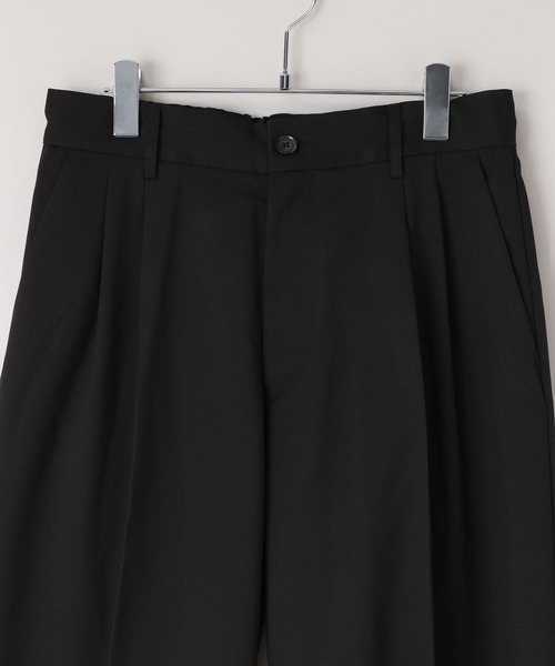 LOWRYS FARM（ローリーズファーム）の「【LFM(U)】ファンマーツイルタックワイドパンツ　 664967（スラックス・メンズ・ブラウン/ブラック/ベージュ・LARGE/MEDIUM）」の5枚目の写真