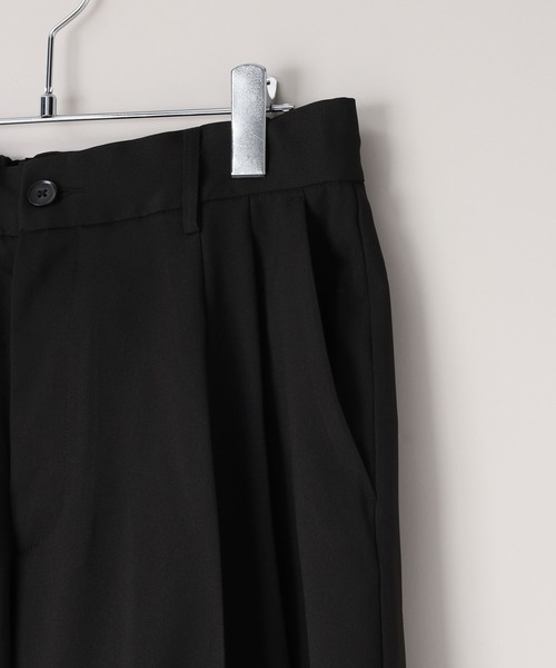 LOWRYS FARM（ローリーズファーム）の「【LFM(U)】ファンマーツイルタックワイドパンツ　 664967（スラックス・メンズ・ブラウン/ブラック/ベージュ・LARGE/MEDIUM）」の6枚目の写真