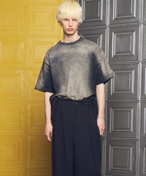 MAISON SPECIAL（メゾンスペシャル）の「《UNISEX》Sunburn Processing Prime-Over Short Sleeve T-shirt/サンバーンプロセシングプライムオーバーショートスリーブTシャツ【MAISON SPECIAL/メゾンスペシャル】（Tシャツ/カットソー・メンズ・グレー/ブラウン/ブラック/ライトブルー・0/1/2）」の11枚目の写真