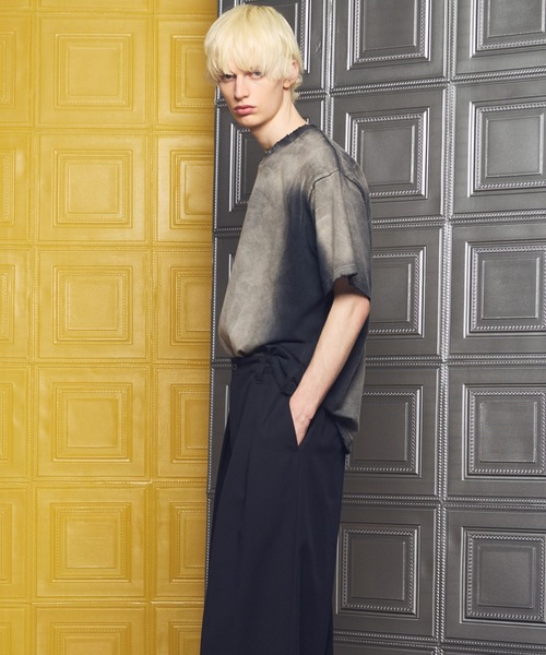 MAISON SPECIAL（メゾンスペシャル）の「《UNISEX》Sunburn Processing Prime-Over Short Sleeve T-shirt/サンバーンプロセシングプライムオーバーショートスリーブTシャツ【MAISON SPECIAL/メゾンスペシャル】（Tシャツ/カットソー・メンズ・グレー/ブラウン/ブラック/ライトブルー・0/1/2）」の12枚目の写真