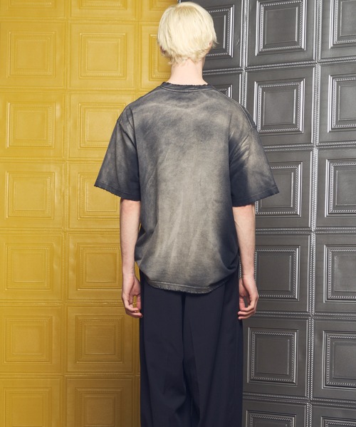 MAISON SPECIAL（メゾンスペシャル）の「《UNISEX》Sunburn Processing Prime-Over Short Sleeve T-shirt/サンバーンプロセシングプライムオーバーショートスリーブTシャツ【MAISON SPECIAL/メゾンスペシャル】（Tシャツ/カットソー・メンズ・グレー/ブラウン/ブラック/ライトブルー・0/1/2）」の13枚目の写真