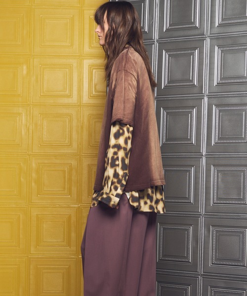 MAISON SPECIAL（メゾンスペシャル）の「《UNISEX》Sunburn Processing Prime-Over Short Sleeve T-shirt/サンバーンプロセシングプライムオーバーショートスリーブTシャツ【MAISON SPECIAL/メゾンスペシャル】（Tシャツ/カットソー・メンズ・グレー/ブラウン/ブラック/ライトブルー・0/1/2）」の15枚目の写真