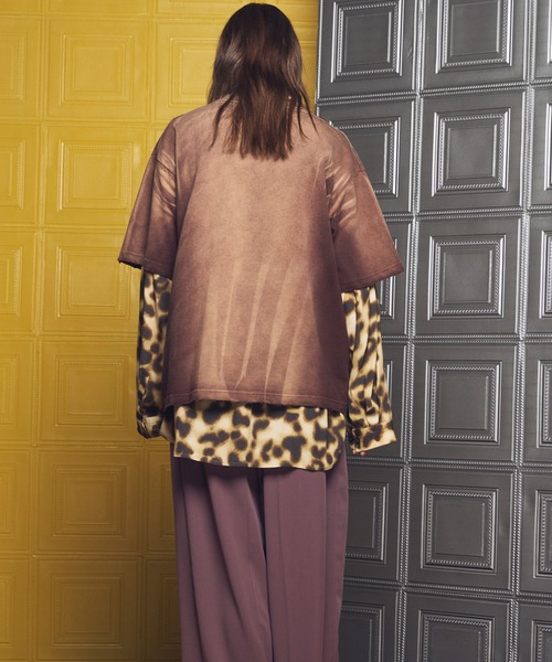 MAISON SPECIAL（メゾンスペシャル）の「《UNISEX》Sunburn Processing Prime-Over Short Sleeve T-shirt/サンバーンプロセシングプライムオーバーショートスリーブTシャツ【MAISON SPECIAL/メゾンスペシャル】（Tシャツ/カットソー・メンズ・グレー/ブラウン/ブラック/ライトブルー・0/1/2）」の16枚目の写真