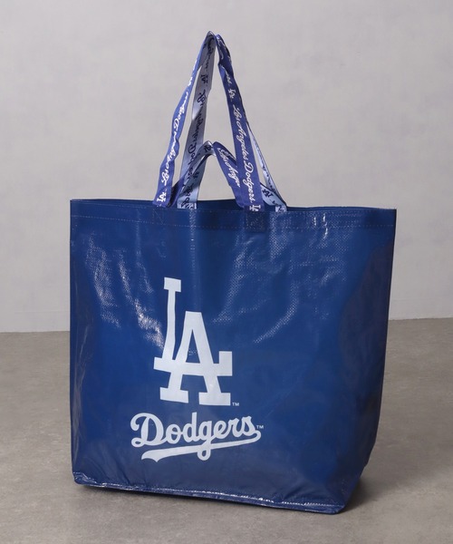 MLB(メジャーリーグベースボール)の「【MLB/エムエルビー】ロサンゼルス・ドジャース ロゴプリント ショッパー トートバッグ(トートバッグ・メンズ・ブルー/ブラック・FREE)」の2枚目の写真
