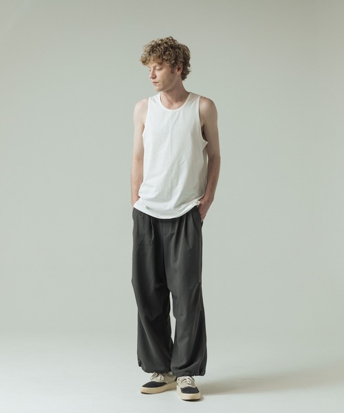 SLICK(スリック)の「【SLICK/スリック】Sorona Jersey Tank Top/ソロナ ジャージー タンクトップ/機能素材(タンクトップ・メンズ・ブラック/ホワイト/モカ・3/2/1)」の9枚目の写真