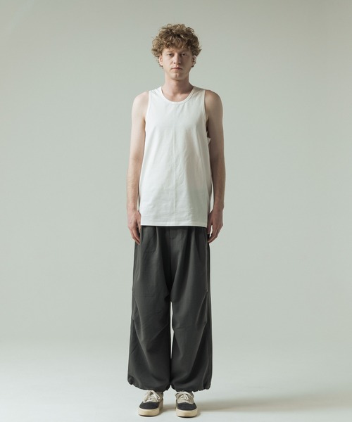 SLICK(スリック)の「【SLICK/スリック】Sorona Jersey Tank Top/ソロナ ジャージー タンクトップ/機能素材(タンクトップ・メンズ・ブラック/ホワイト/モカ・3/2/1)」の12枚目の写真