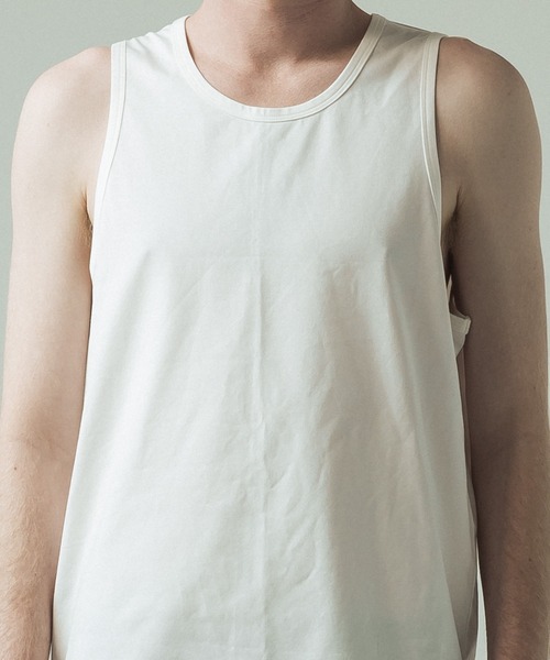 SLICK(スリック)の「【SLICK/スリック】Sorona Jersey Tank Top/ソロナ ジャージー タンクトップ/機能素材(タンクトップ・メンズ・ブラック/ホワイト/モカ・3/2/1)」の18枚目の写真