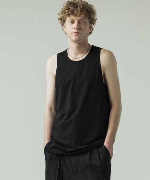SLICK(スリック)の「【SLICK/スリック】Sorona Jersey Tank Top/ソロナ ジャージー タンクトップ/機能素材(タンクトップ・メンズ・ブラック/ホワイト/モカ・3/2/1)」の22枚目の写真