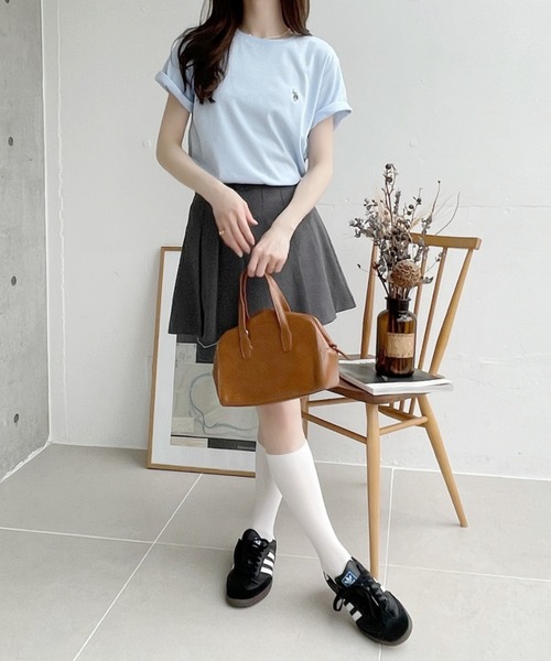 U.S. POLO ASSN.(ユーエスポロアッスン)の「【Ada.別注 U.S. POLO ASSN.】 ベーシック スムース 半袖 Tシャツ ◎(Tシャツ/カットソー・レディース・ライトブルー/ブラック/ホワイト・L/M/S)」の18枚目の写真