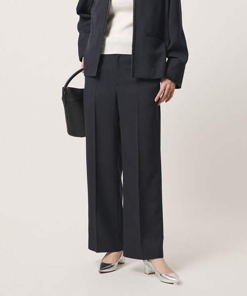 UNITED ARROWS(ユナイテッドアローズ)の「Spiree ASAMI ワイドパンツ ‐ウォッシャブル‐(スラックス・レディース・ネイビー/ナチュラル・36/38/40)」の2枚目の写真