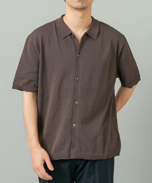 URBAN RESEARCH ROSSO MEN（アーバンリサーチロッソメン）の「『UR TECH』AIRDRY半袖ポロカーディガン（カーディガン/ボレロ・メンズ・カーキ/チャコールグレー/ライトグレー/ネイビー・MEDIUM/LARGE/X-LARGE）」の6枚目の写真