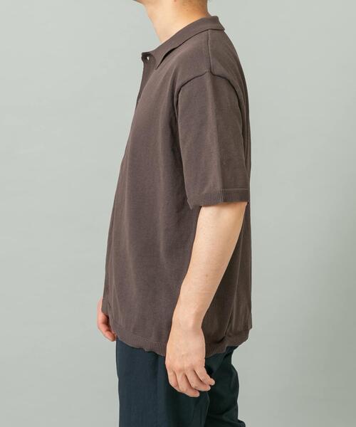 URBAN RESEARCH ROSSO MEN（アーバンリサーチロッソメン）の「『UR TECH』AIRDRY半袖ポロカーディガン（カーディガン/ボレロ・メンズ・カーキ/チャコールグレー/ライトグレー/ネイビー・MEDIUM/LARGE/X-LARGE）」の7枚目の写真