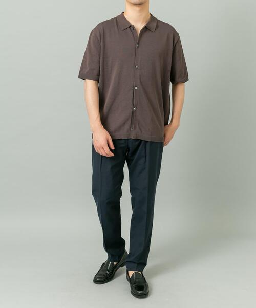 URBAN RESEARCH ROSSO MEN（アーバンリサーチロッソメン）の「『UR TECH』AIRDRY半袖ポロカーディガン（カーディガン/ボレロ・メンズ・カーキ/チャコールグレー/ライトグレー/ネイビー・MEDIUM/LARGE/X-LARGE）」の8枚目の写真