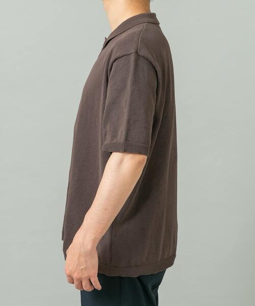 URBAN RESEARCH ROSSO MEN（アーバンリサーチロッソメン）の「『UR TECH』AIRDRY半袖ポロカーディガン（カーディガン/ボレロ・メンズ・カーキ/チャコールグレー/ライトグレー/ネイビー・MEDIUM/LARGE/X-LARGE）」の14枚目の写真