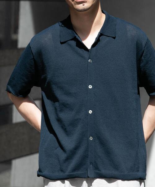 URBAN RESEARCH ROSSO MEN（アーバンリサーチロッソメン）の「『UR TECH』AIRDRY半袖ポロカーディガン（カーディガン/ボレロ・メンズ・カーキ/チャコールグレー/ライトグレー/ネイビー・MEDIUM/LARGE/X-LARGE）」の18枚目の写真