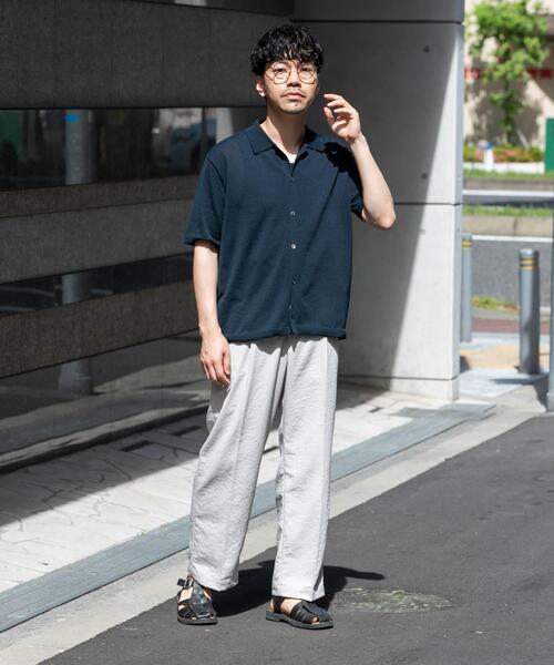 URBAN RESEARCH ROSSO MEN（アーバンリサーチロッソメン）の「『UR TECH』AIRDRY半袖ポロカーディガン（カーディガン/ボレロ・メンズ・カーキ/チャコールグレー/ライトグレー/ネイビー・MEDIUM/LARGE/X-LARGE）」の20枚目の写真