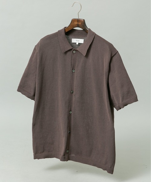 URBAN RESEARCH ROSSO MEN（アーバンリサーチロッソメン）の「『UR TECH』AIRDRY半袖ポロカーディガン（カーディガン/ボレロ・メンズ・カーキ/チャコールグレー/ライトグレー/ネイビー・MEDIUM/LARGE/X-LARGE）」の2枚目の写真