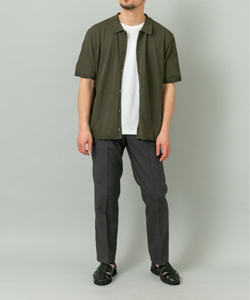 URBAN RESEARCH ROSSO MEN（アーバンリサーチロッソメン）の「『UR TECH』AIRDRY半袖ポロカーディガン（カーディガン/ボレロ・メンズ・カーキ/チャコールグレー/ライトグレー/ネイビー・MEDIUM/LARGE/X-LARGE）」の13枚目の写真