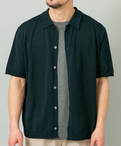 URBAN RESEARCH ROSSO MEN（アーバンリサーチロッソメン）の「『UR TECH』AIRDRY半袖ポロカーディガン（カーディガン/ボレロ・メンズ・カーキ/チャコールグレー/ライトグレー/ネイビー・MEDIUM/LARGE/X-LARGE）」の17枚目の写真