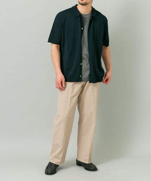 URBAN RESEARCH ROSSO MEN（アーバンリサーチロッソメン）の「『UR TECH』AIRDRY半袖ポロカーディガン（カーディガン/ボレロ・メンズ・カーキ/チャコールグレー/ライトグレー/ネイビー・MEDIUM/LARGE/X-LARGE）」の20枚目の写真