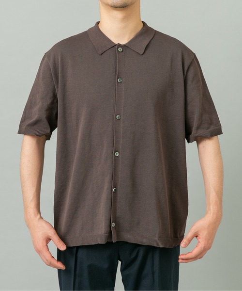 URBAN RESEARCH ROSSO MEN（アーバンリサーチロッソメン）の「『UR TECH』AIRDRY半袖ポロカーディガン（カーディガン/ボレロ・メンズ・カーキ/チャコールグレー/ライトグレー/ネイビー・MEDIUM/LARGE/X-LARGE）」の21枚目の写真