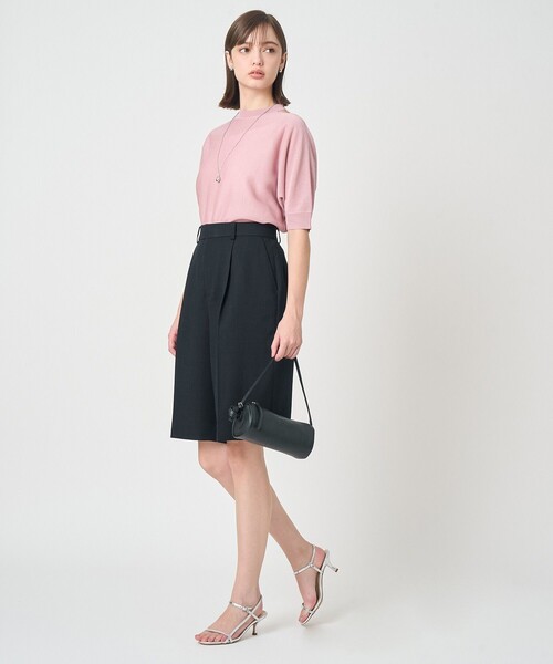 ANAYI（アナイ）の「ライトスラブハーフパンツ（その他パンツ・レディース・ネイビー/ブラウン/ホワイト・38/36）」の10枚目の写真