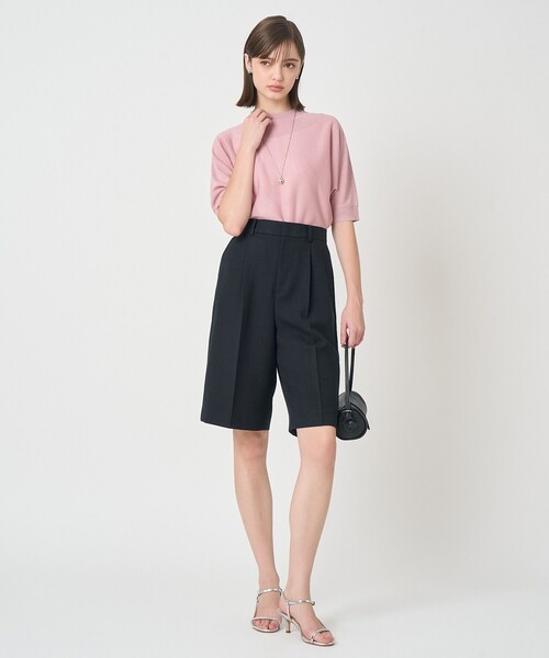 ANAYI（アナイ）の「ライトスラブハーフパンツ（その他パンツ・レディース・ネイビー/ブラウン/ホワイト・38/36）」の12枚目の写真