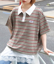 ラガーシャツ」に該当するTシャツ/カットソー（グレー/灰色系