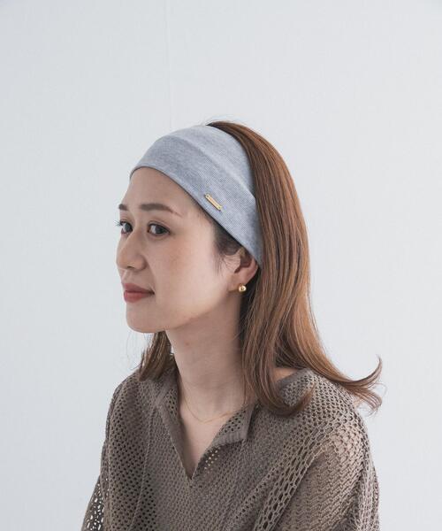 URBAN RESEARCH DOORS（アーバンリサーチドアーズ）の「プレート付きヘアバンド（ヘアバンド・レディース・チャコールグレー/グレー・ONE）」の6枚目の写真