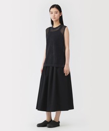 〔MUJI Labo〕　婦人　和紙混高密度ポプリンタックスカート