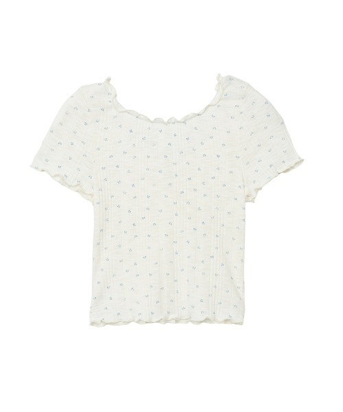 Ada.(エイダ)の「胸元 シャーリング Vネック 半袖 トップス(Tシャツ/カットソー・レディース・ピンク/アイボリー/ブルー・FREE)」の22枚目の写真