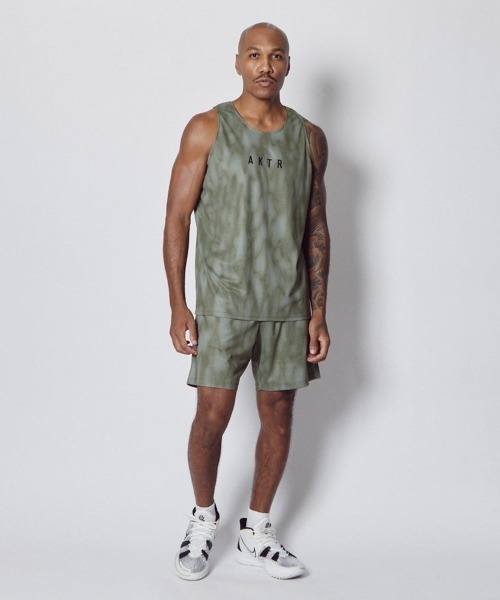 AKTR(アクター)の「AKTR MELT CAMO TANK(アクター メルト カモ タンク)(タンクトップ・メンズ・オリーブ系・MEDIUM/LARGE)」の1枚目の写真
