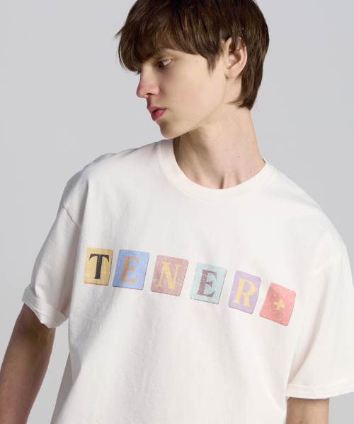 TENER(テネル)の「パステルTNR半袖Tシャツホワイト(Tシャツ/カットソー・メンズ・その他・FREE)」の3枚目の写真