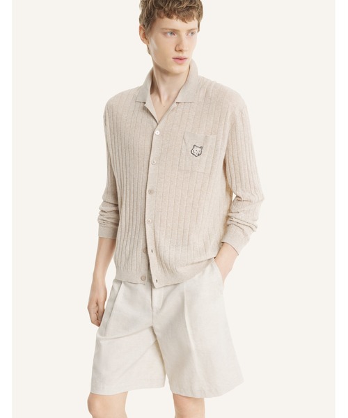 Maison Kitsune(メゾンキツネ)の「LINEN COTTON LONG SLEEVE SHIRT(シャツ/ブラウス・メンズ・ベージュ・L/M/S/XL)」の4枚目の写真