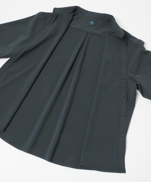 ITEMS URBANRESEARCH(アイテムズ アーバンリサーチ)の「ヨウリュウ レギュラーカラー 半袖シャツ(シャツ/ブラウス・メンズ・ブラック/ダークグレー/ネイビー/オリーブ・LARGE/MEDIUM)」の19枚目の写真