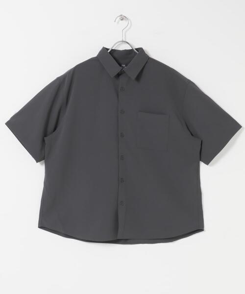 ITEMS URBANRESEARCH(アイテムズ アーバンリサーチ)の「ヨウリュウ レギュラーカラー 半袖シャツ(シャツ/ブラウス・メンズ・ブラック/ダークグレー/ネイビー/オリーブ・LARGE/MEDIUM)」の14枚目の写真