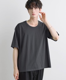 【吸汗速乾/UVカット】シルキータッチUネックボックスTシャツ