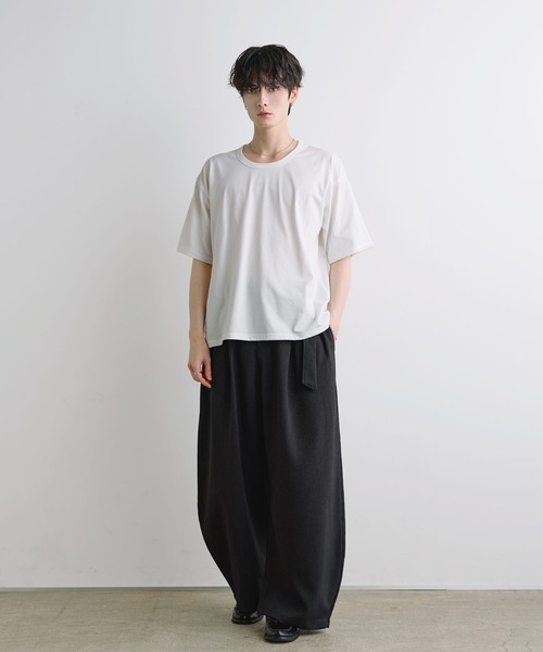 ASTRONOMY(アストロノミー)の「【吸汗速乾/UVカット】シルキータッチUネックボックスTシャツ(Tシャツ/カットソー・メンズ・グレー/チャコール/ホワイト/ブラック・XL/M/L)」の10枚目の写真